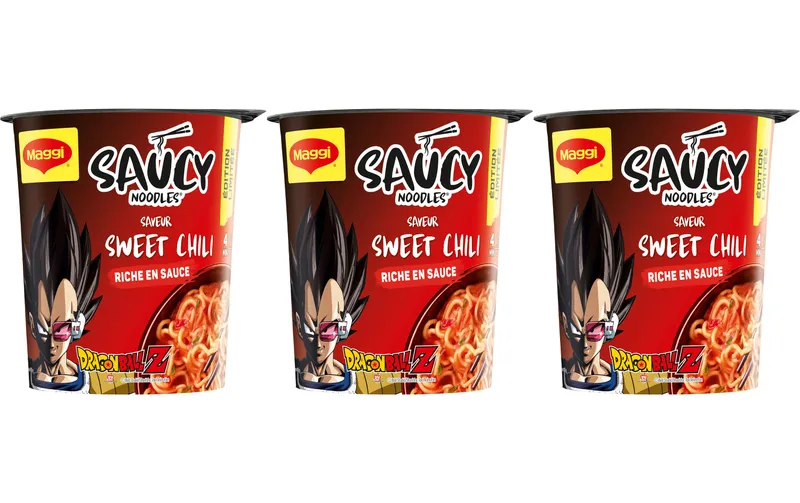 Maggi Fertiggericht Saucy Noodles Cup Sweet Chili 3 x 75 g