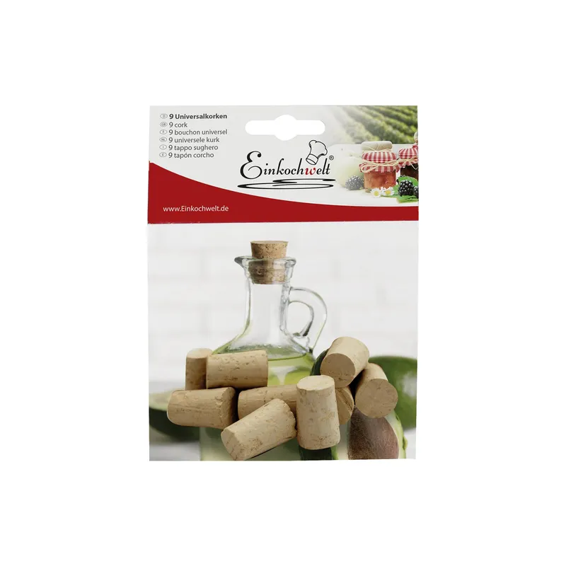 Einkochwelt Einkochwelt Bouchons en liège 9 pièces, 0 ml, 9 pièces