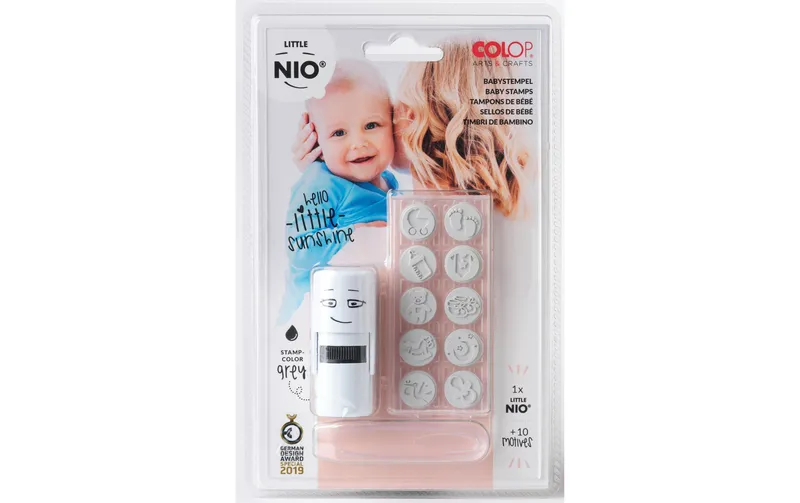 Colop Nio Stempelset Little Nio ensemble Baby, 10-teilig