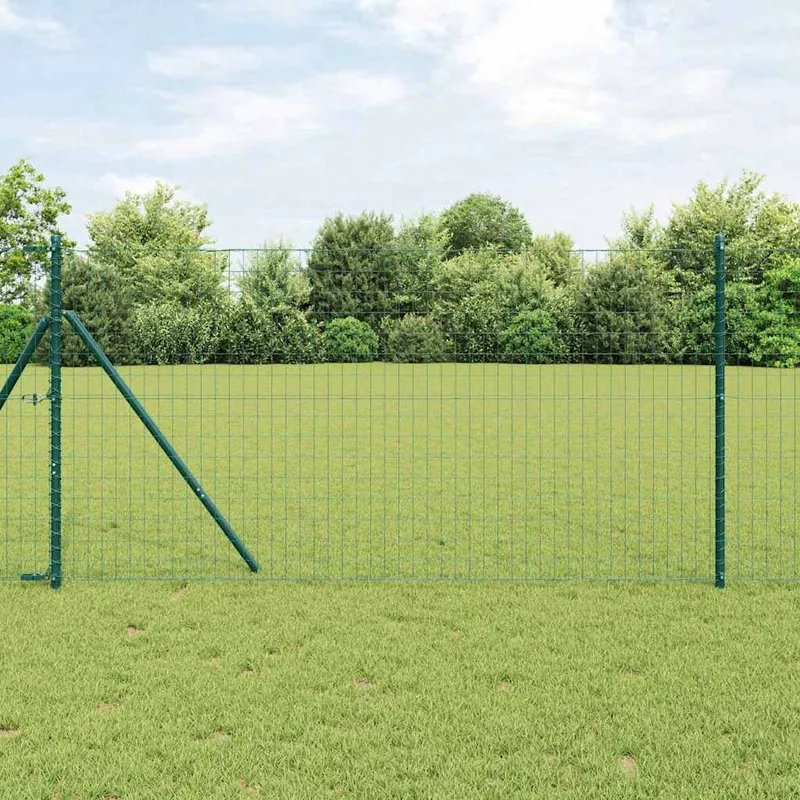 Eurozaun 1,2 x 10 m PVC-beschichtetes Eisen green
