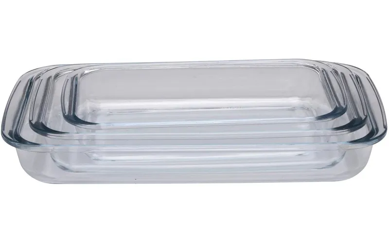 alpina Auflaufform-Set Eckig, trasparente