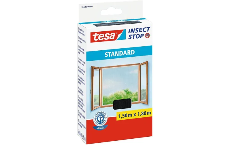 tesa Fliegengitter STANDARD pour Fenster Anthr. - 1.5 m x 1.8 m