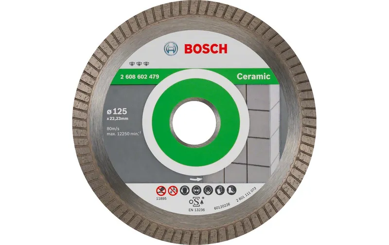 Bosch Professional Diamanttrennscheibe Best for Ceramic, 125 x 1.4 x 7 mm