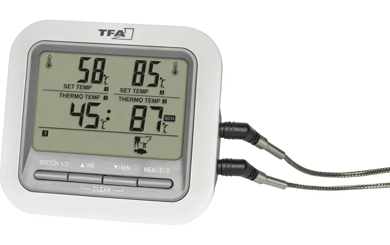 TFA Dostmann Grill- Bratenthermometer 14.1516.02 Weiss