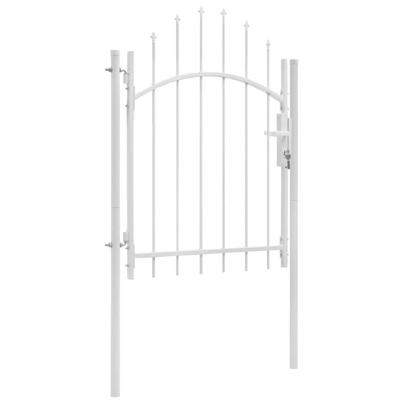 Gartentor Woerden Stahl 1x1,5 m Weiß