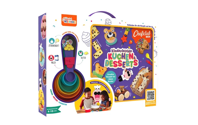 Chefclub Rezeptbuch Kuchen & Desserts 6er Set, multicolore