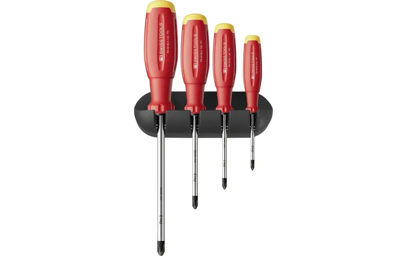 PB Swiss Tools Schraubenzieher-Set SwissGrip Evo PB 38242.H Phillips rouge