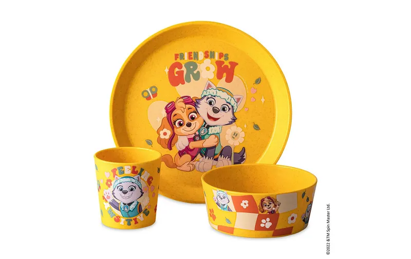 Koziol Kindergeschirrset CONNECT PAW PATROL honey yellow