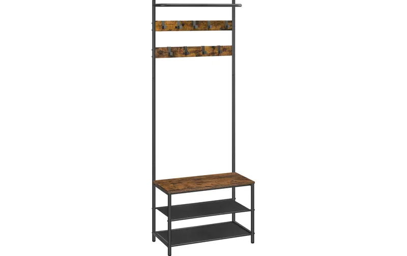 VASAGLE Garderobe 32.2 x 64 x 180 cm, black/brown
