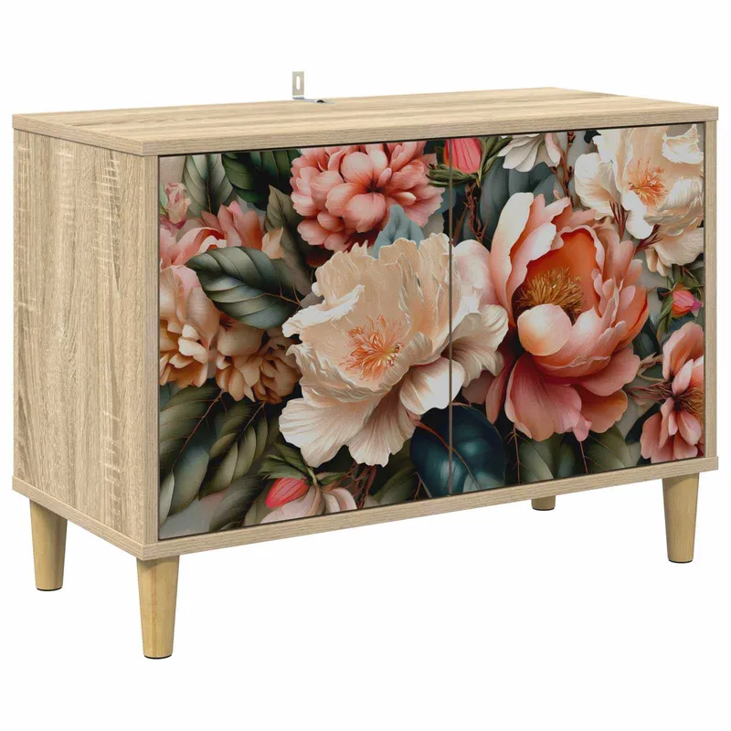 Stand TV BORNE 69 x 33 x 50 cm materiale tipo legno Sonoma