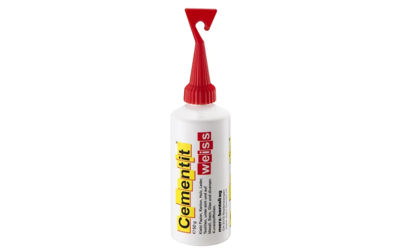 Cementit Bastelkleber 50 g blanc mit Spachtel