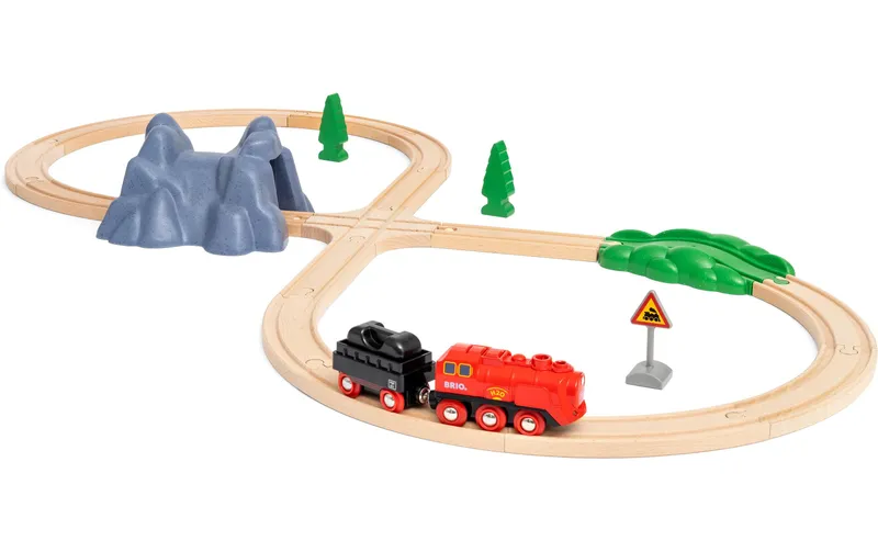 BRIO Batterie-Dampflok Set