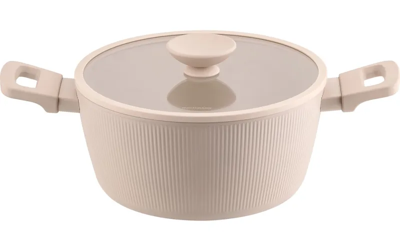 Fackelmann Kochtopf Shell 24 cm, Beige
