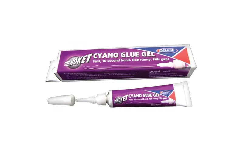 Deluxe Materials Sekundenkleber Roket Cyano Gel 20 ml, transparent