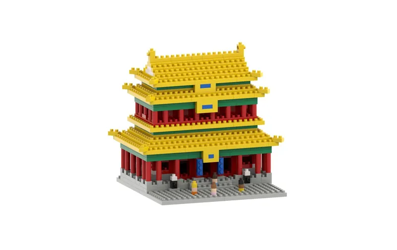 BRIXIES Bausteinmodell Lama Temple aus 570 Bausteinen