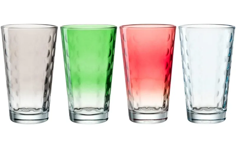 LEONARDO Trinkbecher LD Optic XL 540 ml, 4 pieces, Assortiert
