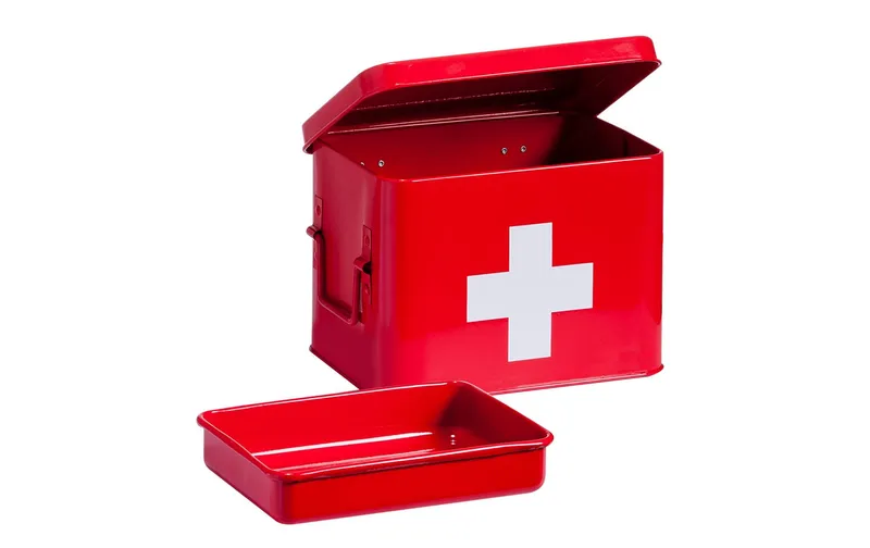 Zeller Present Erste Hilfe Schrank 21.5 x 16 x 16 cm, red