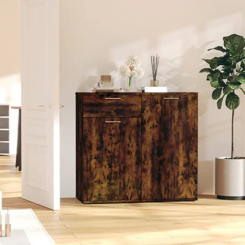 Sideboard Räuchereiche 80x36x75 cm derivato del legno