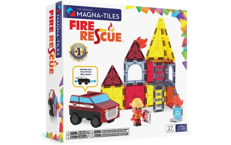 Magna-Tiles Fire Rescue 27 Teile