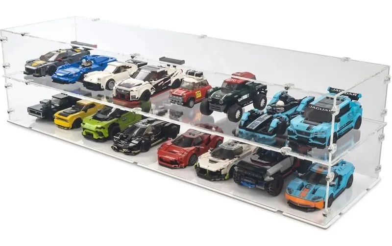 iDisplayit Acryl-Display XL per 8 x LEGO Speed Champions Modelle