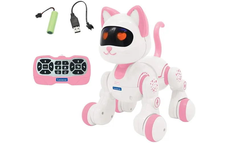 Lexibook Lernroboter Power Kitty Junior blanc, Rosa