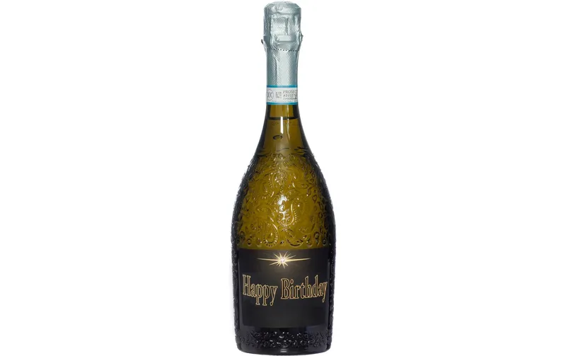 Dreams and Fantasy Geschenkidee Prosecco dark Happy Birthday 750 ml