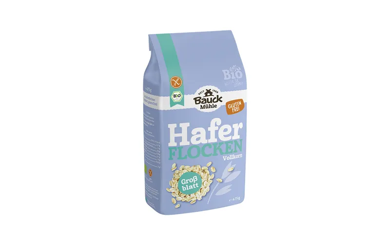 Bauck Mühle Haferflocken Grossblatt Glutenfrei, 475 g