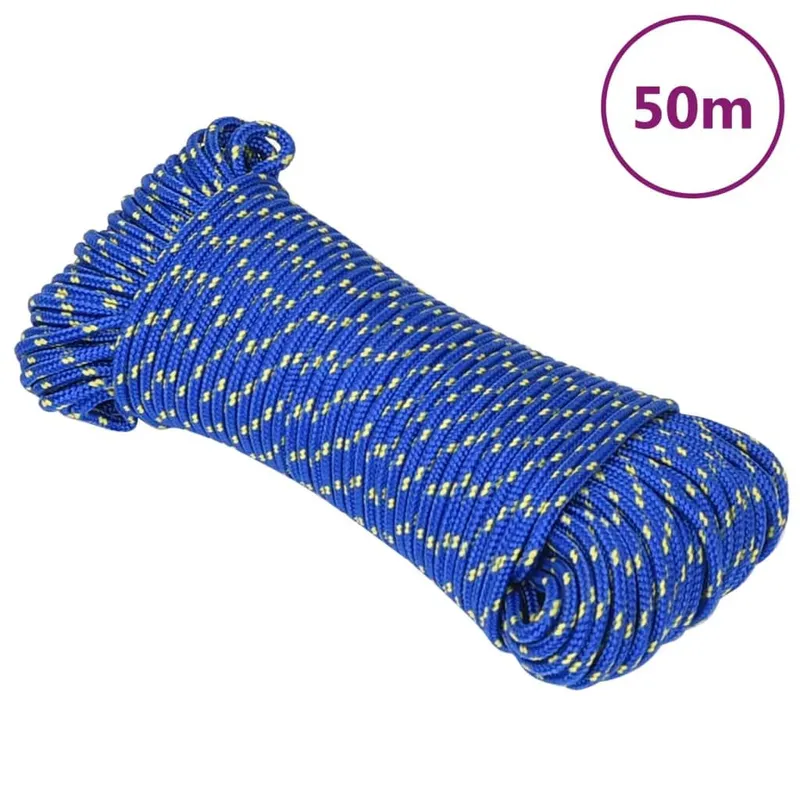 Bootsseil blu 4 mm 50 m Polypropylen