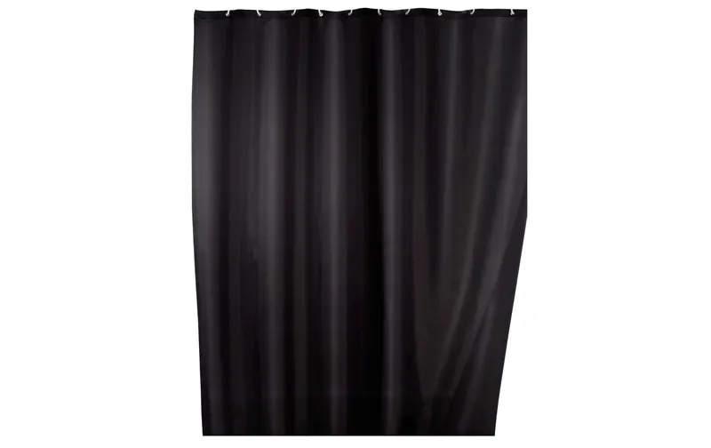 Wenko Duschvorhang Anti-Schimmel 180 x 200 cm, noir