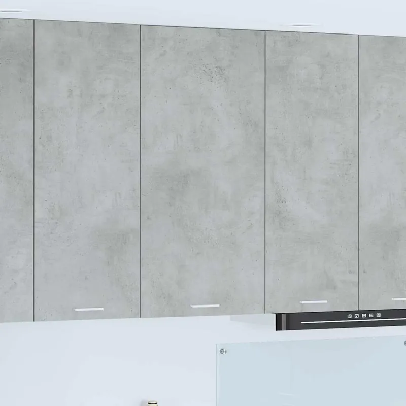 Hängeschrank Betongrau e bianco 50 x 31 x 100 cm derivato del legno