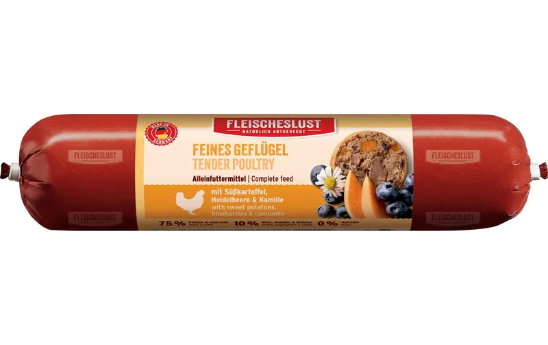 Fleischeslust Nassfutter Feines Geflügel mit Süsskartoffel 400 g