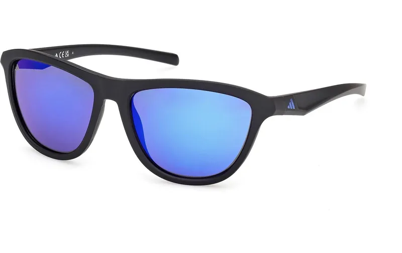 adidas ES0001 Sport Sonnenbrille Matte Black, Blue