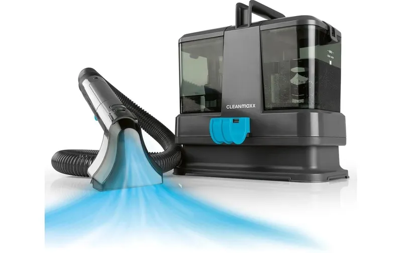 CLEANmaxx Teppichreiniger mit CH-Stecker 350 W, gris/bleu