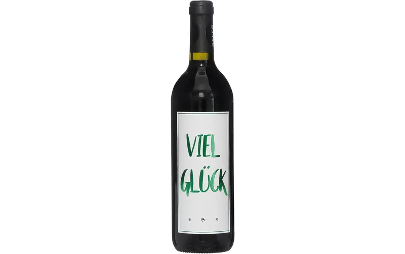 Dreams and Fantasy Geschenkidee redwein Viel Glück green, 750 ml