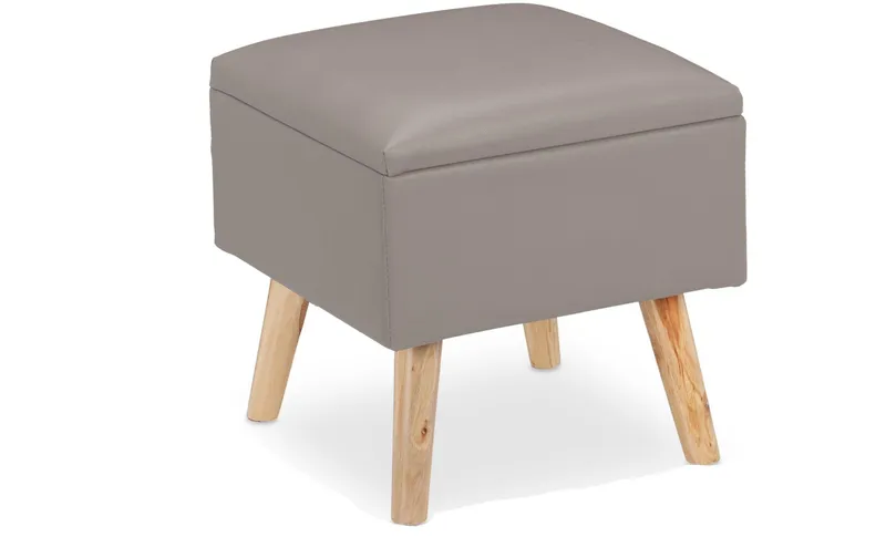 relaxdays Hocker Hellgrau