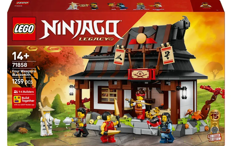 LEGO® Ninjago 15-jähriges Jubiläum le Vier-Waffen-Schmiede 71858