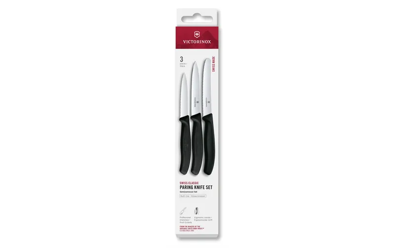 Victorinox Gemüsemesser-Set Swiss Classic, noir