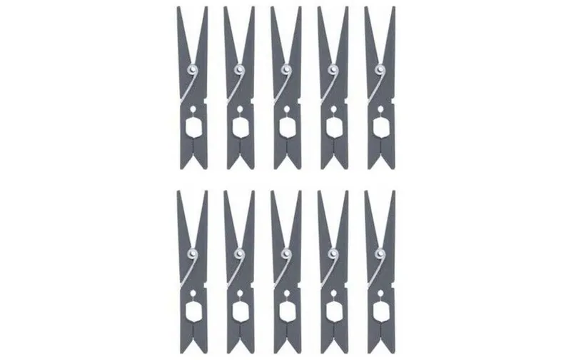 MSV Wäscheklammern grey, 10 pieces