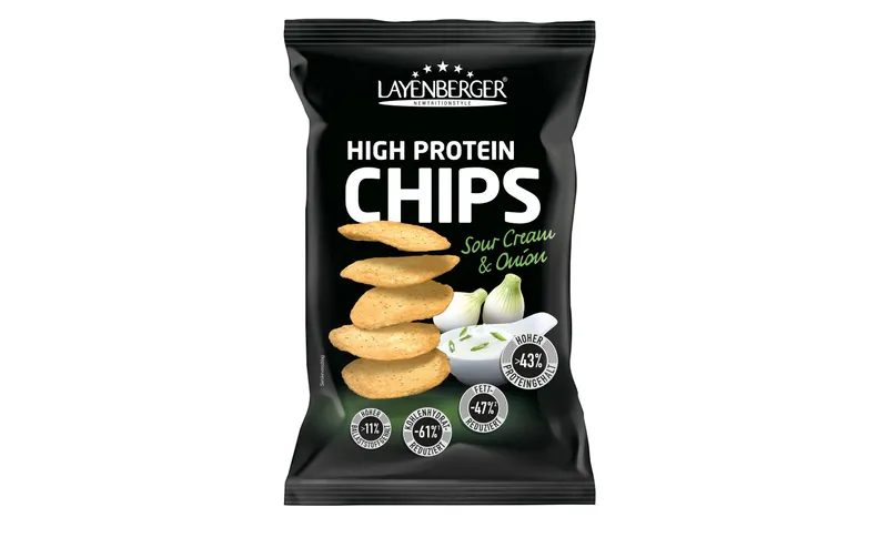 Layenberger Chips High-Protein Sour Cream & Onion 75 g