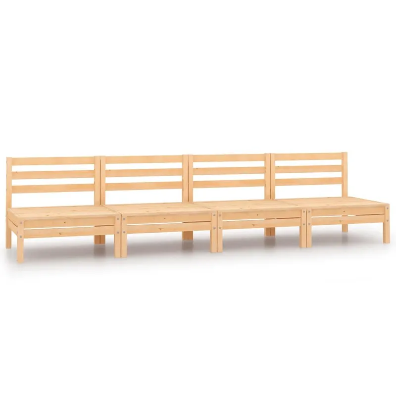 Garten-Mittelsofas 4 Stk. legno massiccio pino