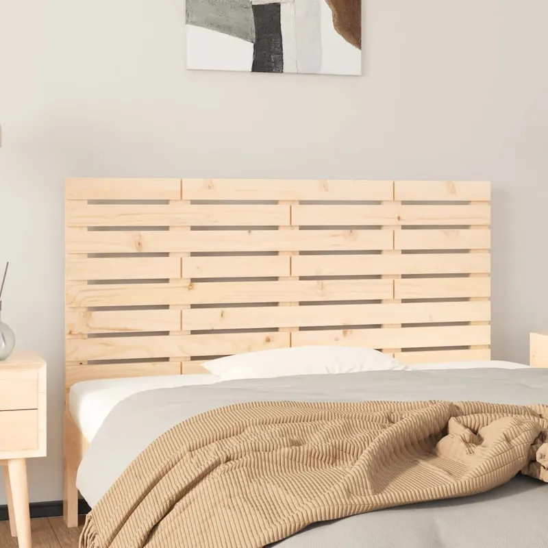 Wand-Kopfteil 126x3x63 cm solid pine wood