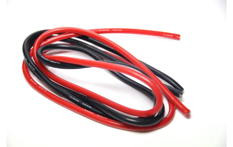 EP Silikonlitze 5,5 mm² 1m senza Stecker/Buchse