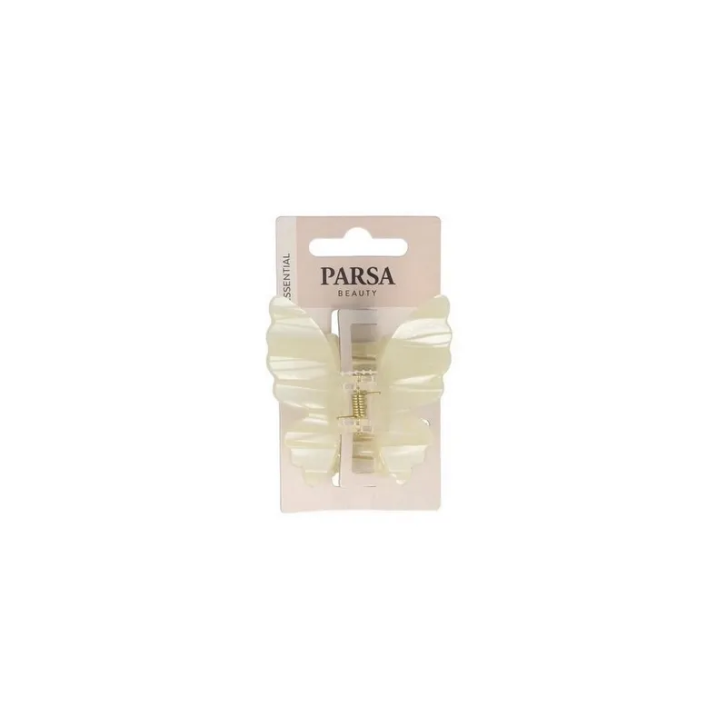Parsa Beauty Haarklammer Schmetterling Beige
