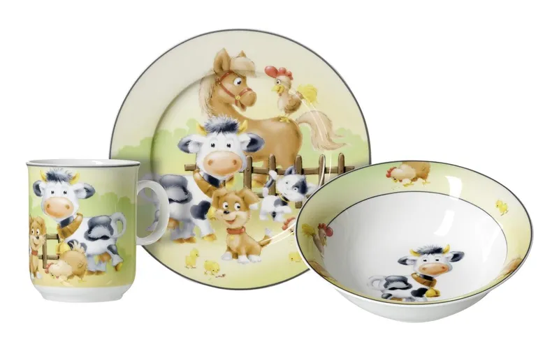 Ritzenhoff & Breker Kindergeschirrset Hoftiere 3-teilig