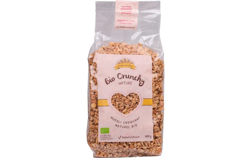 Leib and Gut Müesli Bio Crunchy naturale 400 g