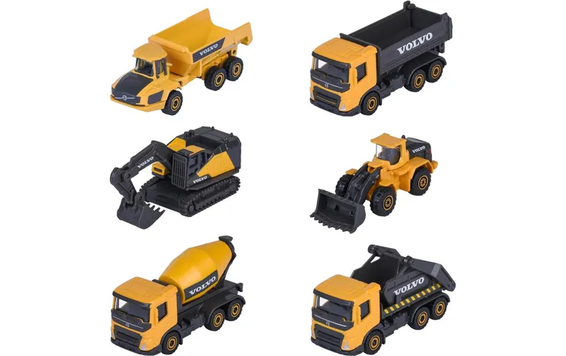 Majorette Volvo Construction Premium, 6-sort. Metall 1:64