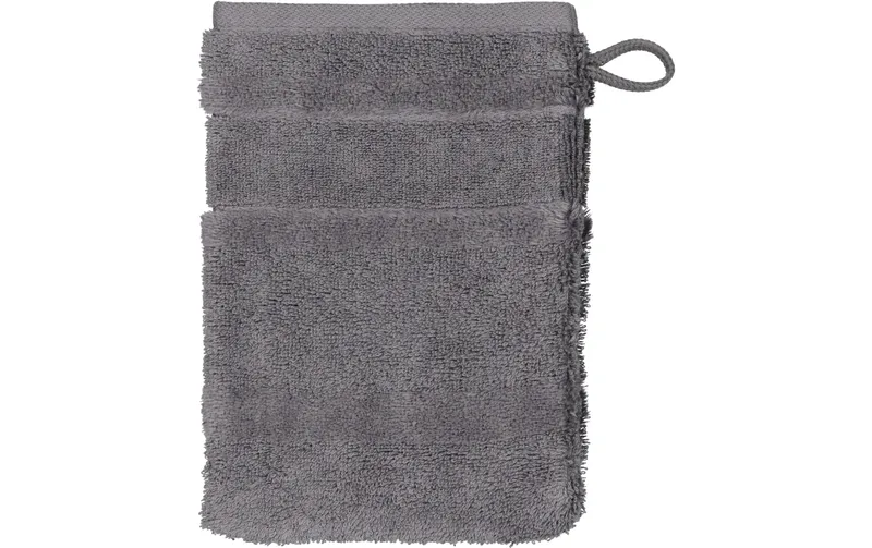 Cawö Waschhandschuh Noblesse 16 x 22 cm, Dunkelgrau