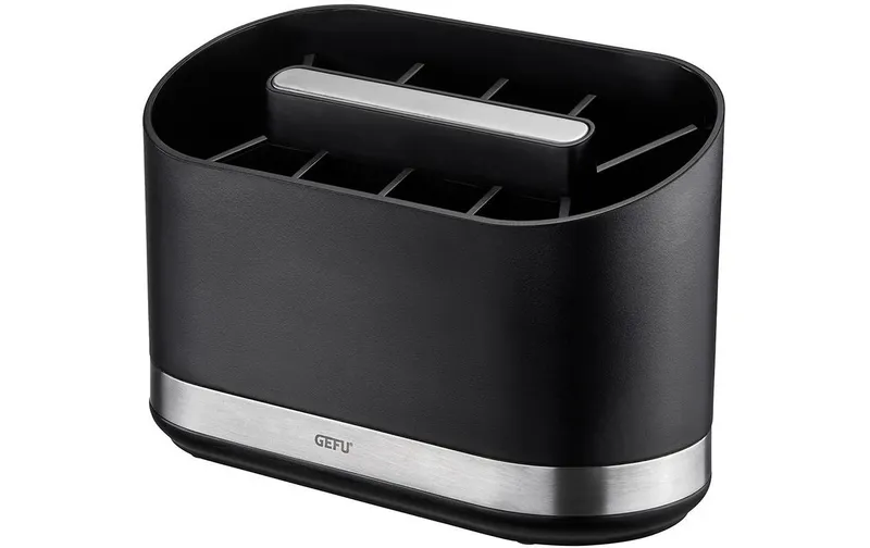 GEFU Küchenutensilienhalter Smartline nero/Silber