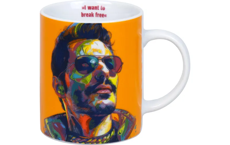 Könitz Universaltasse Freddy Mercury 300 ml, 1 pièces, multicolore