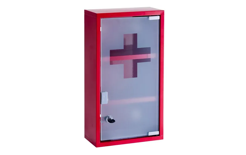 Zeller Present Erste Hilfe Schrank 25 x 12 x 45 cm, red
